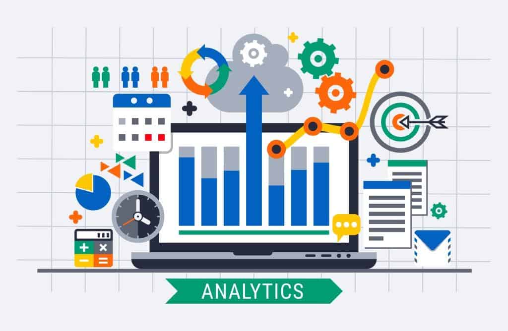 Image of website analytics charts