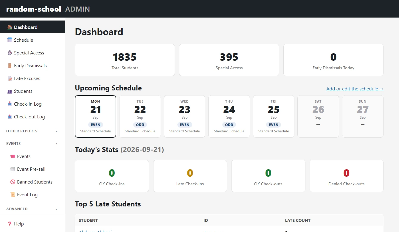 CICO check-in and check-out system, a Slight Revision case study