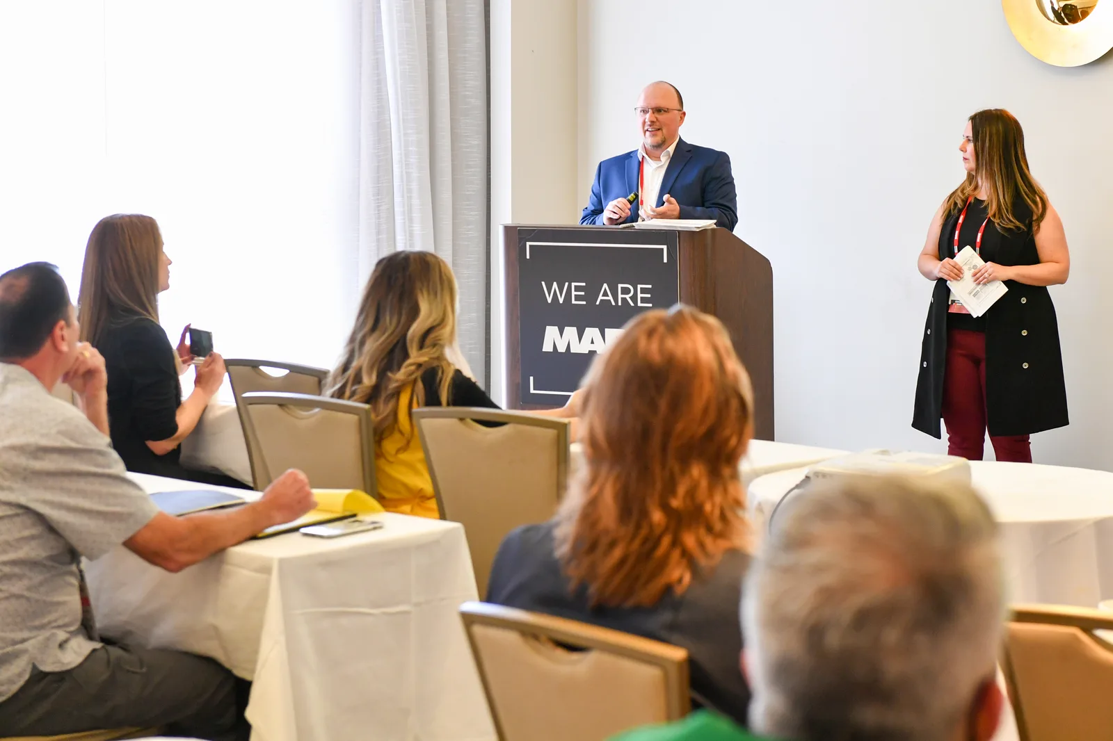 Eric Nutter presenting at a conference
